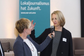 Andrea Hansen im Gespräch mit Simone Jost-Westendorf, Geschäftsführerin von Vor Ort NRW