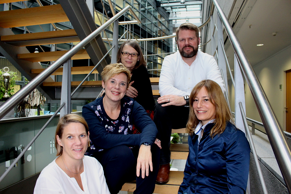 Die Jury des Vor Ort NRW-Preises 2017: Prof. Dr. Wiebke Möhring, Andrea Hansen, Bettina Blaß, Michael Krechting und Sandra Weiß (v.l.)