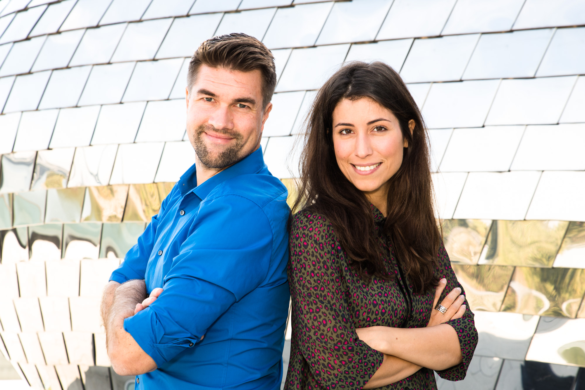 Teamfoto von Laura Rohrbeck und Thorsten Lenze.