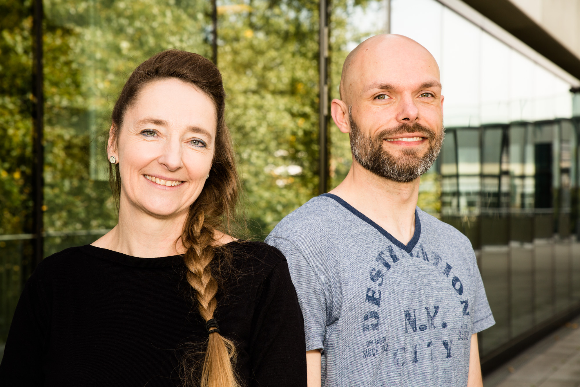 Teamfoto von Lenka Mildner und Thorsten Taplik.