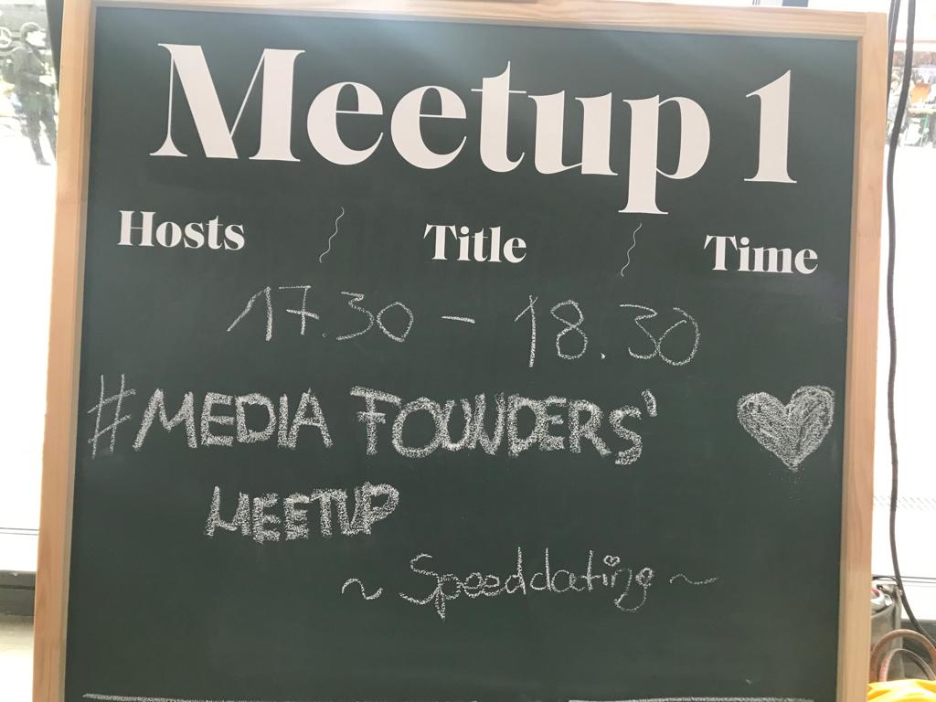 Das Schild des Republica Meetups.