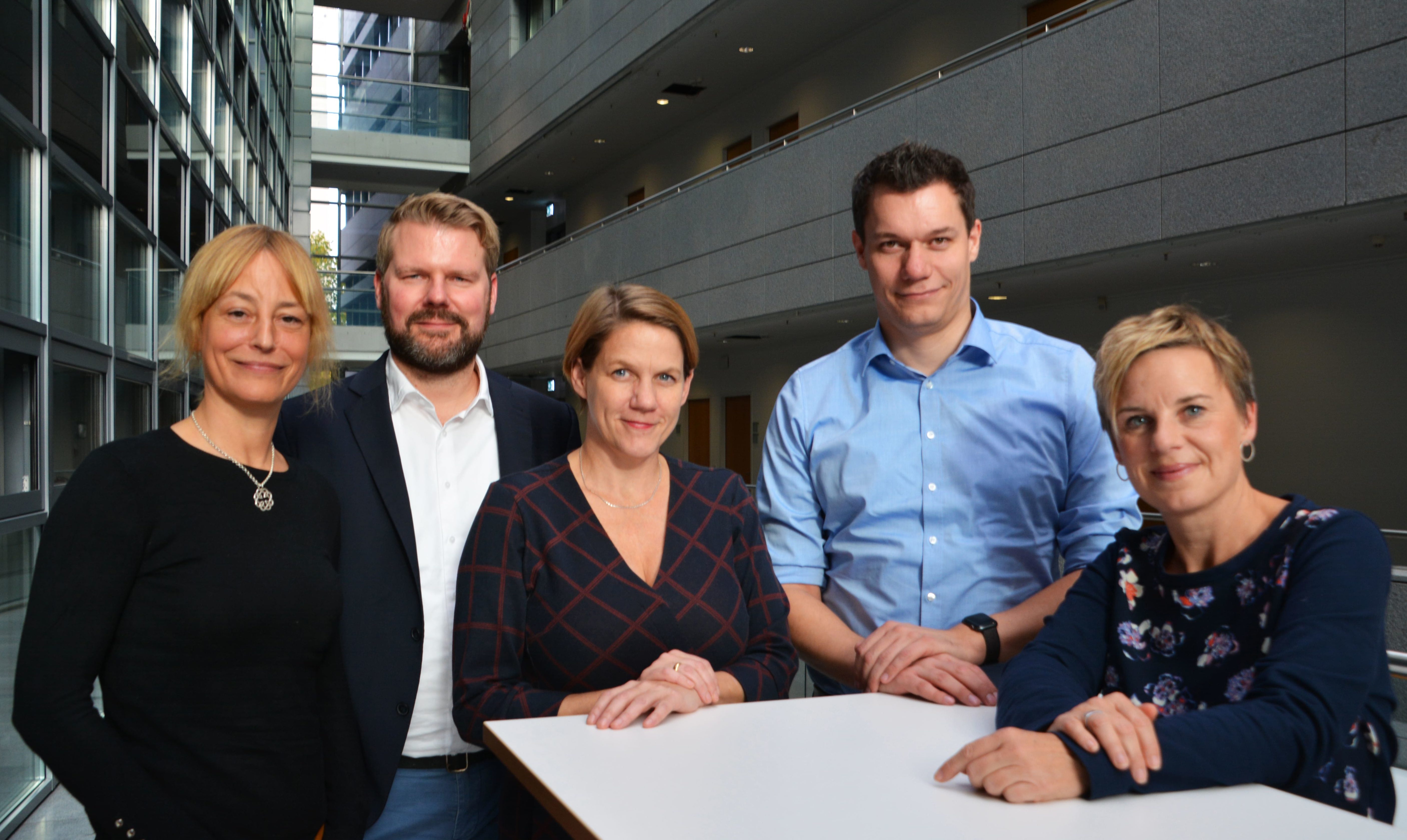 Ein Gruppenfoto der Jury des Journalismus Lab Preises 2019.