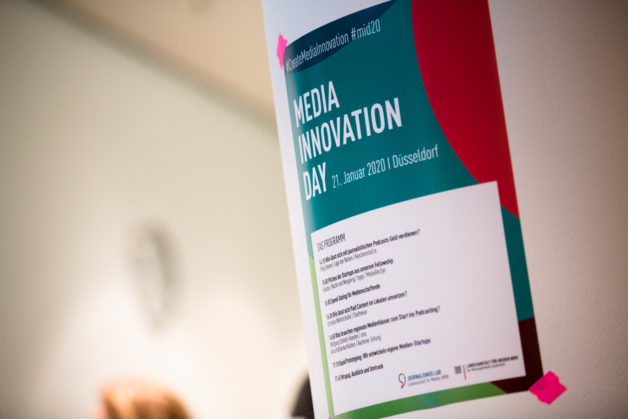 Plakat Media Innovation Day 2020 (c) Christian Herrmann / Journalismus Lab der Landesanstalt für Medien NRW